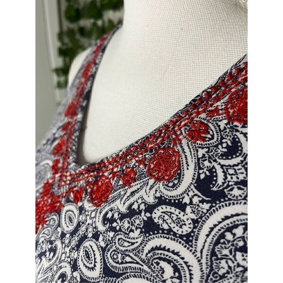 Blue Rain Anthropologie Embroidered Tank Top - Picture 4 of 6